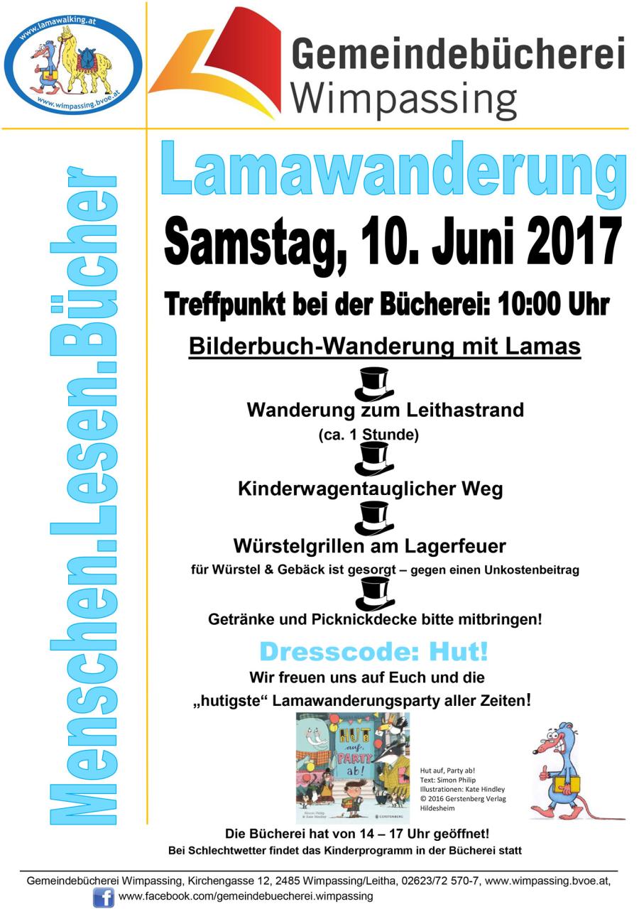 Lamawanderung 2017 Plakat