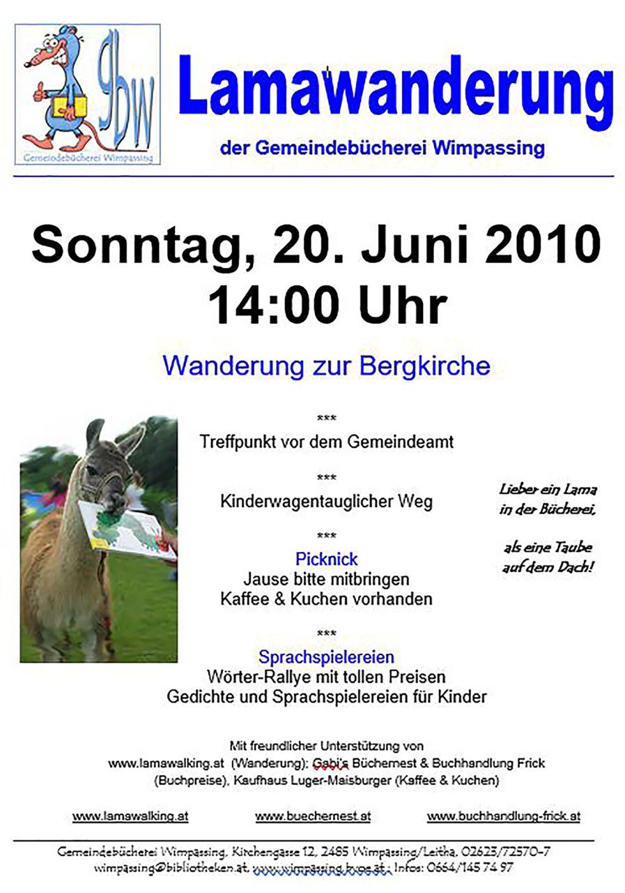 Lamawanderung Plakat 2010