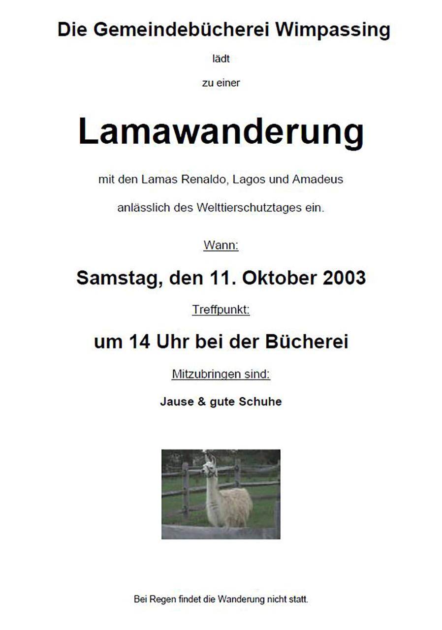 Lamawanderung